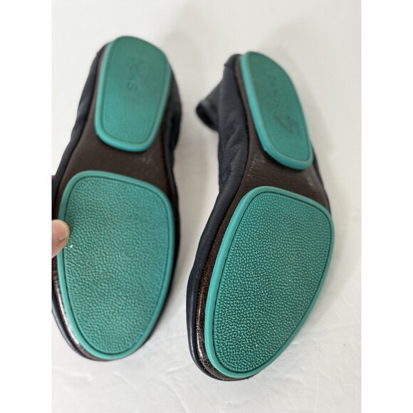 Tieks Women's Ballet Flats 5 California Navy Blue Foldable - Picture 5 of 7
